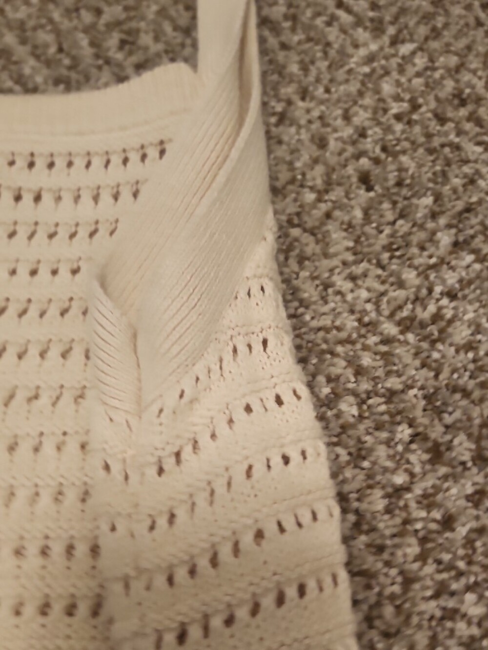 Universal Threads Cream Knit Tank Top - Women - Picture 4 of 7